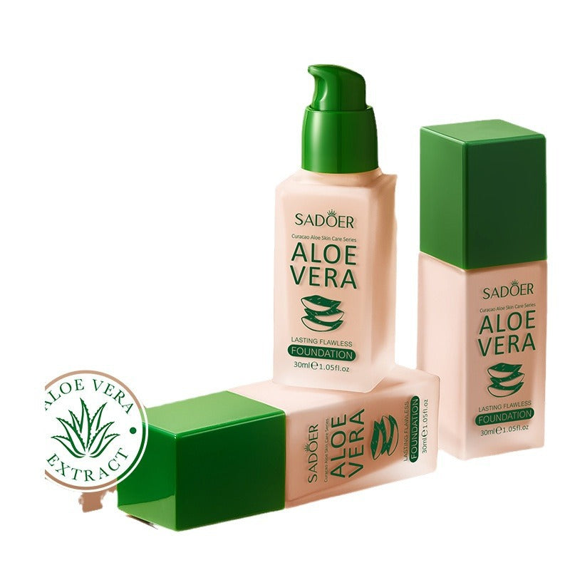 Makeup SADOER Aloe Vera Foundation Liquid Long-lasting Clear Concealer Non-cakey  Wholesale