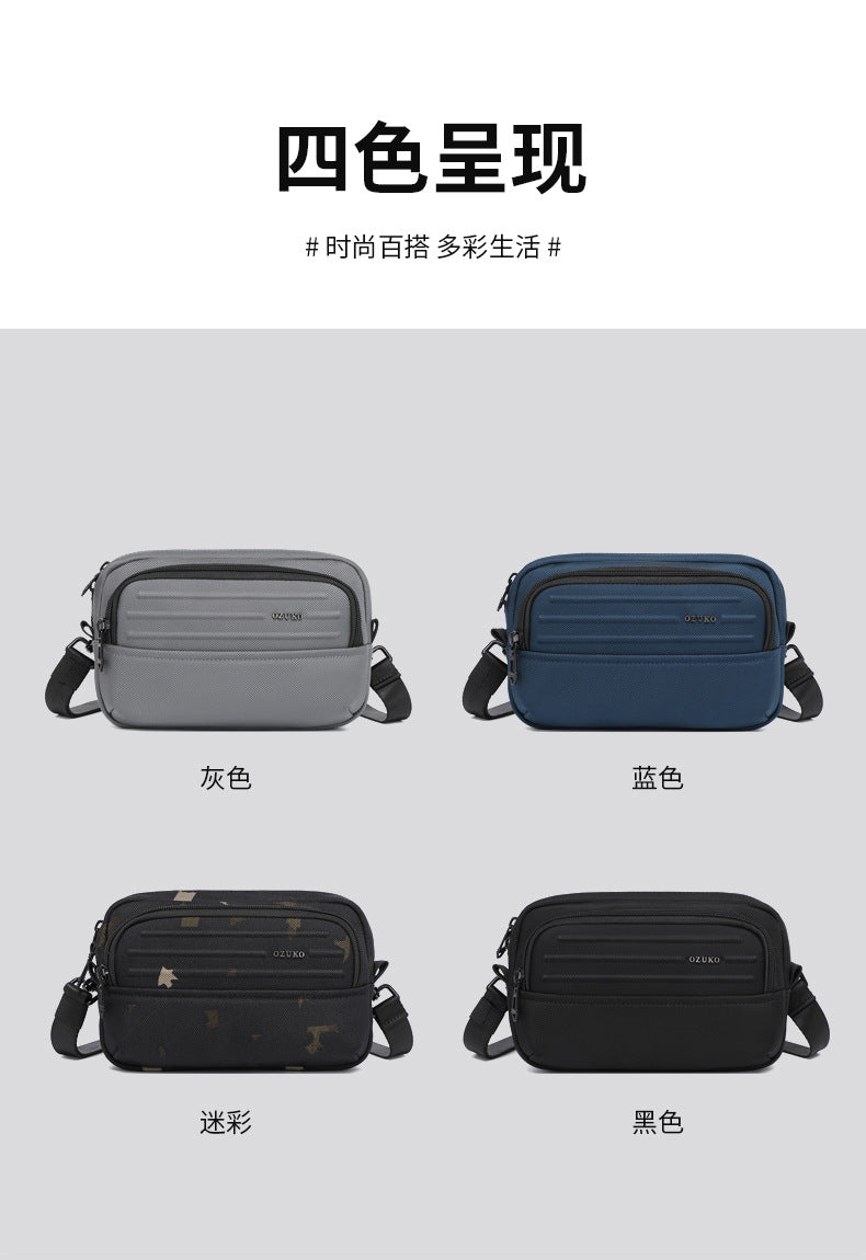 ozuko Men's Clutch Bag Multi-Functional Portable Small Crossbody Bag Travel Commute Lightweight Trendy Brand Storage Men's Bag