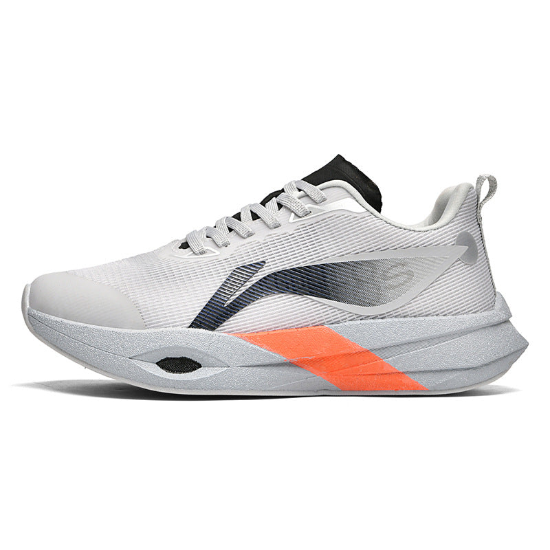 Autumn and Winter New Style Wind Chasing por Double Mesh Real Explosive Carbon Plate Rebound Cushioning Running Shoes Student Racing Training Sports Shoes
