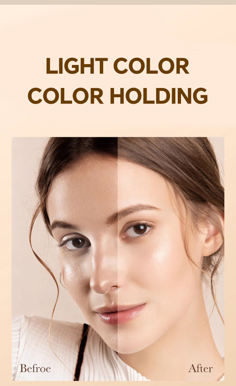 Genuine Air Cushion BB Cream Waterproof Concealer with Makeup Brush and Puff CC Cream Four-Piece Set20g*3Version