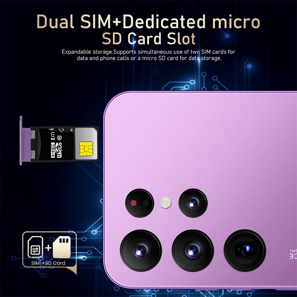 New S23Ultre Android7.3Large Screen Smart5G Mobile Phone16+1T Source Factory AliExpress TK