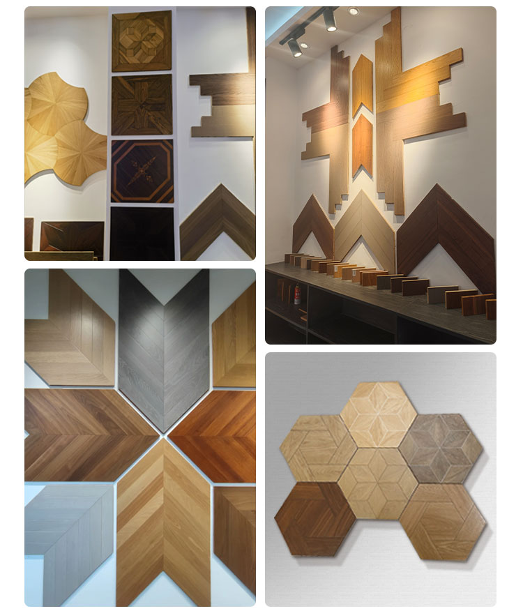 Custom 15mm Solid Wood Oak Lotus Pattern Waterproof Anti-Slip Decorative Laminate Flooring | Premium Engineered Exterior