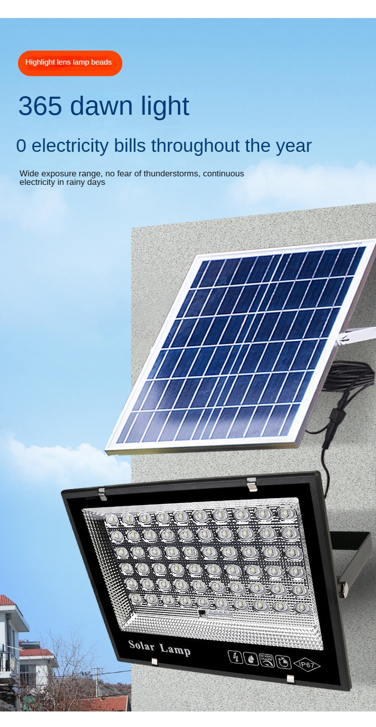 Outdoor Waterproof Engineering Custom Commercial Lighting Waterproof Solar Ip65 Floodlight