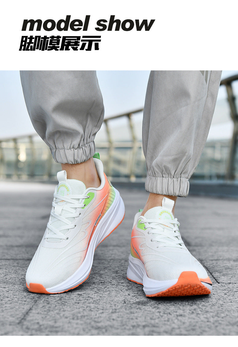 2025Large Size Marathon Running Shoes for Men and Women, Outdoor Aerobic Running, Lightweight and Breathable, Student Physical Test Running Shoes