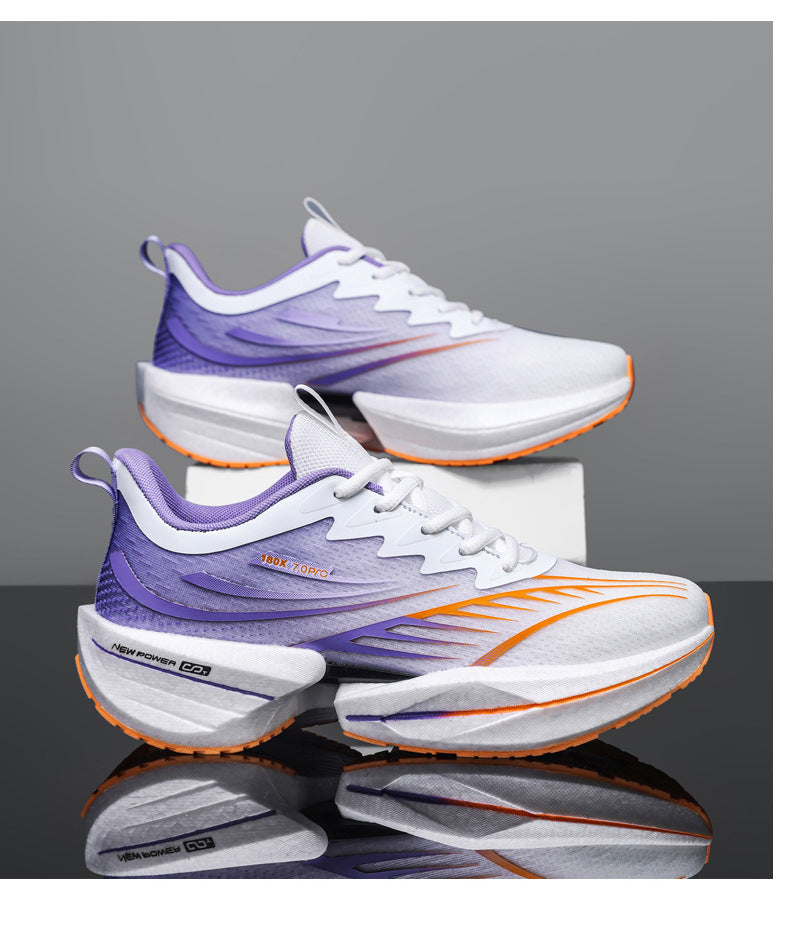 ROANK Men's Running Shoes Ultra-Light Sports Shoes for Teenagers Non-Slip Thick Sole Height Increasing Running Shoes for Middle School Students