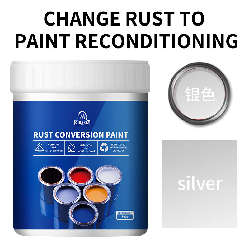 Water-based Anti-rust Paint Metal Paint Rust-free Rust Conversion Paint Color Steel Tile Renovation Rust Fixing Agent Multi-color Industrial Paint