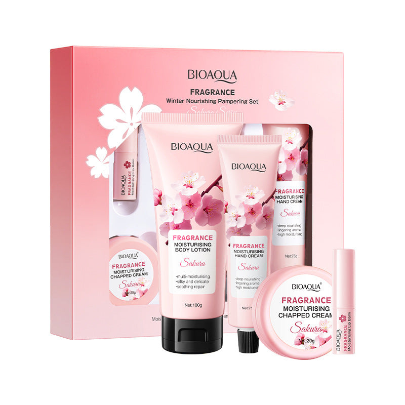 BIOAOUA Sakura Series Winter Moisturizing Luxurious Set Hydration Kit  Wholesale