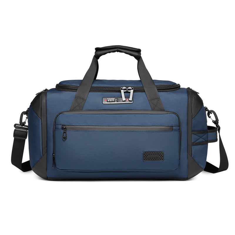 OZUKO Travel Bag Fitness Handbag Large Capacity Dry Wet Separation Can Be Inserted Into The Trolley Short Distance Business Trip Sports Men's Bag