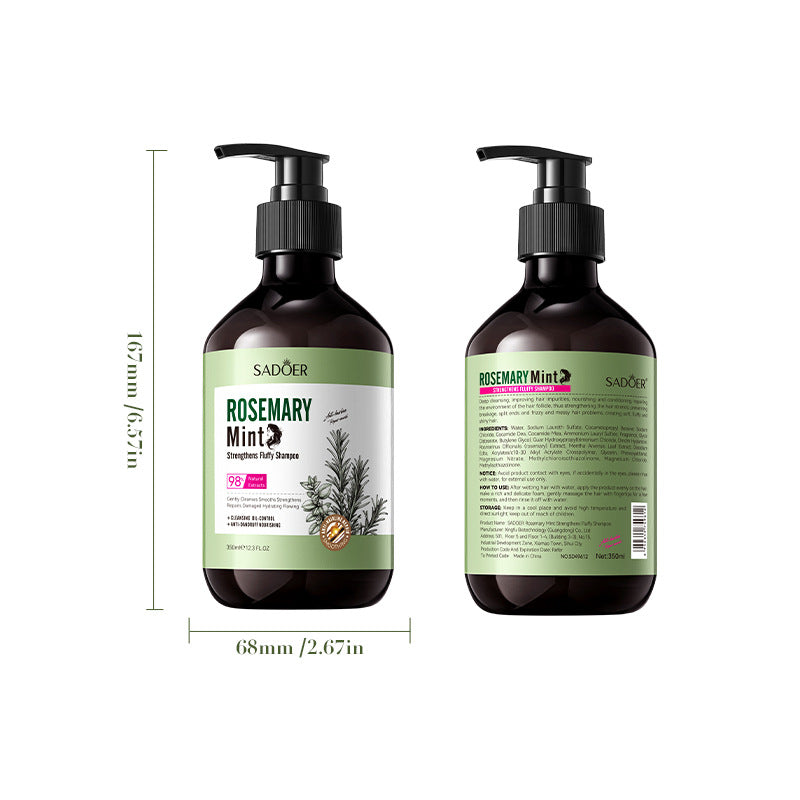 Mint Rosemary Fluffy Shampoo SADOER Strong Shampoo  Wholesale