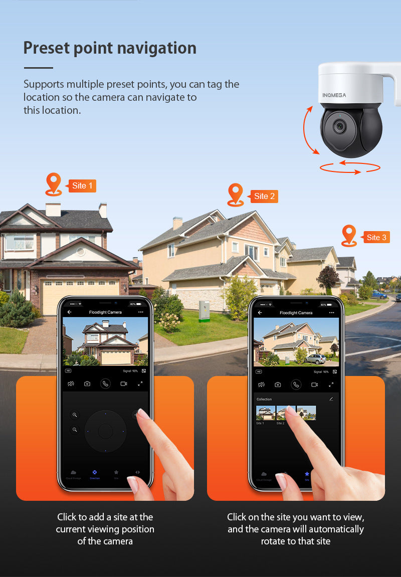 Factory Private Model Tuya Camera500High Definition Surveillance Dome Camera with Night Vision WiFi Graffiti IP66