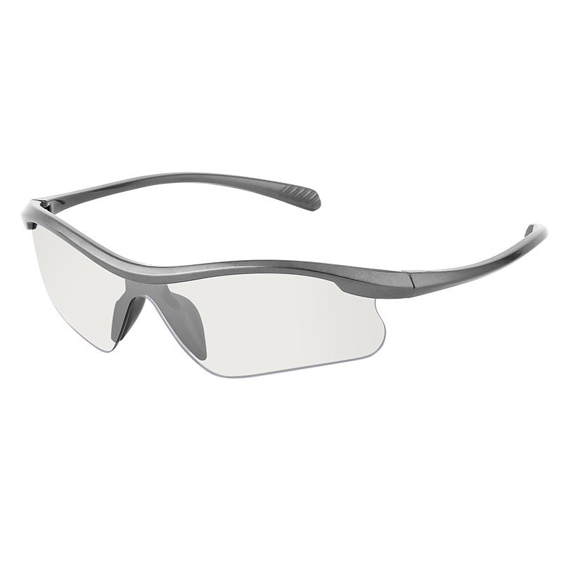 European and American Style Half-Frame Cycling Sunglasses Windproof Sunglasses for Women Personalized Outdoor Sports Running Glasses Eye Protection for Men