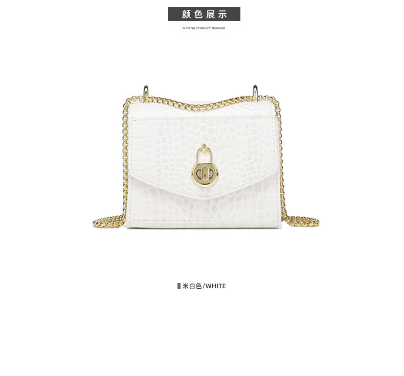 New Trendy Fashion Small Square Bag Retro Chic Single Shoulder Women's Bag Unique Niche Fresh Crossbody Women's Bag