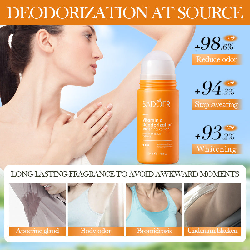 VC Whitening Antiperspirant Roll-On SADOER Brightening Underarm Deodorant Roll-on  Wholesale
