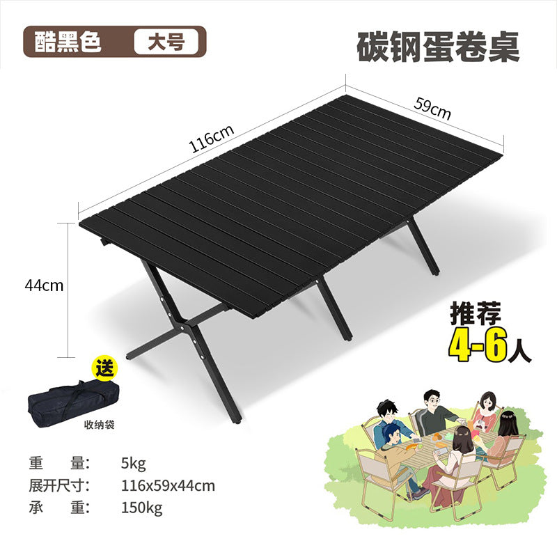 Outdoor Folding Chair Army Green Kermit Chair Reinforced Portable Camping Chair Fishing Stall Egg Roll Table and Chair Set