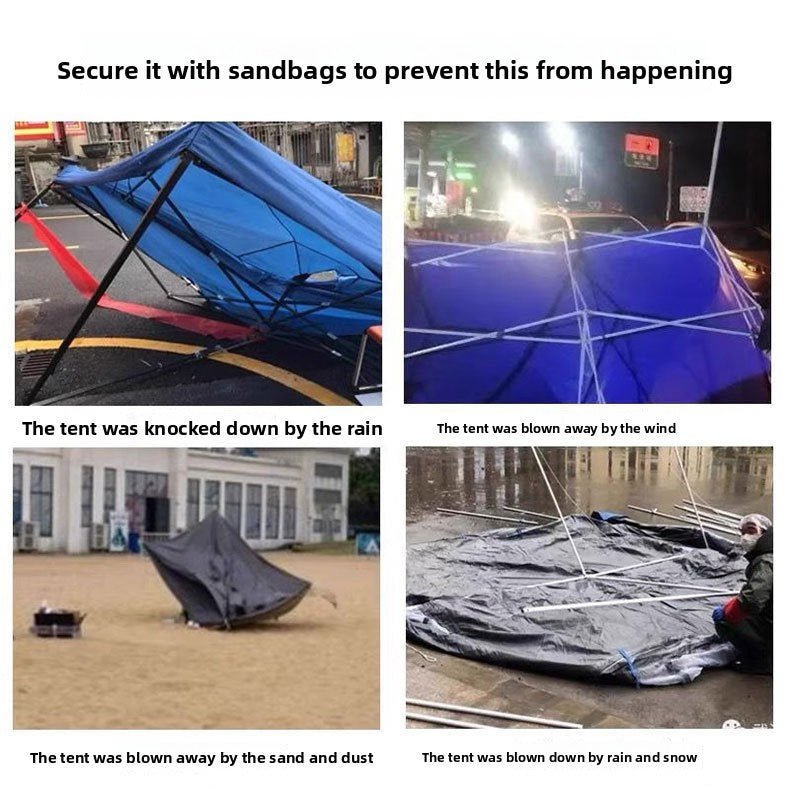 Sandbag Weighted Four-Leg Umbrella Tent Accessories Fixed Base Water-Filled Canopy Sandbag Weighted Windproof Sunshade Umbrella Counterweight