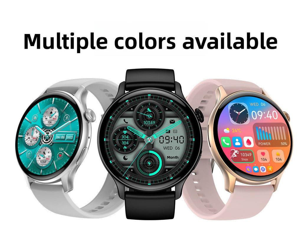 HK85Watch Bluetooth Call Heart Rate Monitoring Exercise Blood Oxygen Blood Pressure AMOLED Multi-Dial Switch Smart Health