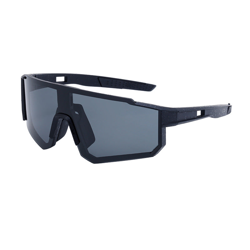 Outdoor Cycling Windproof Sunglasses for Men and Women, European and American Style One-piece Mountaineering Polarized Sunglasses Wholesale sunglasses