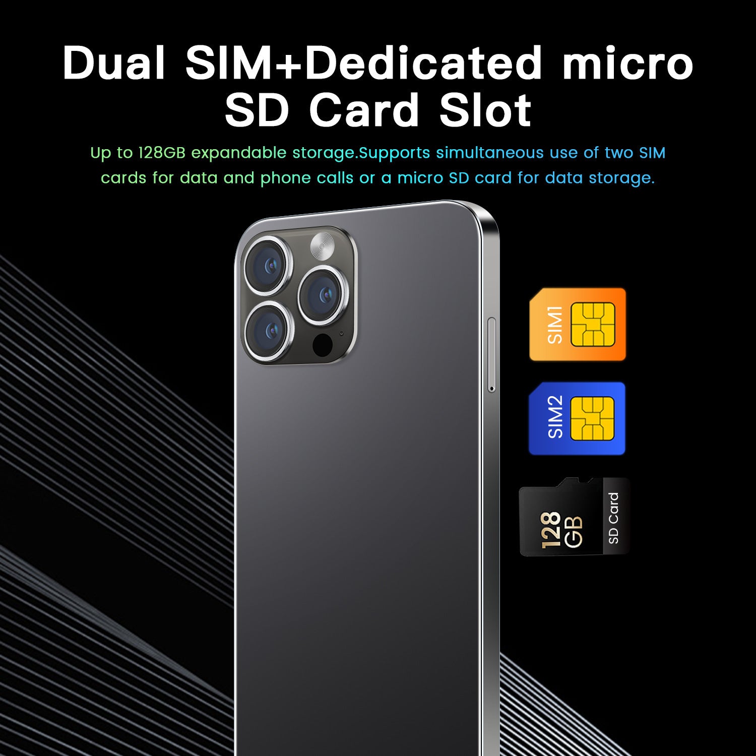 Mobile Phone i16 Promax 16+1T HD Large Screen Genuine Smart In Stock Foreign Trade Wholesale