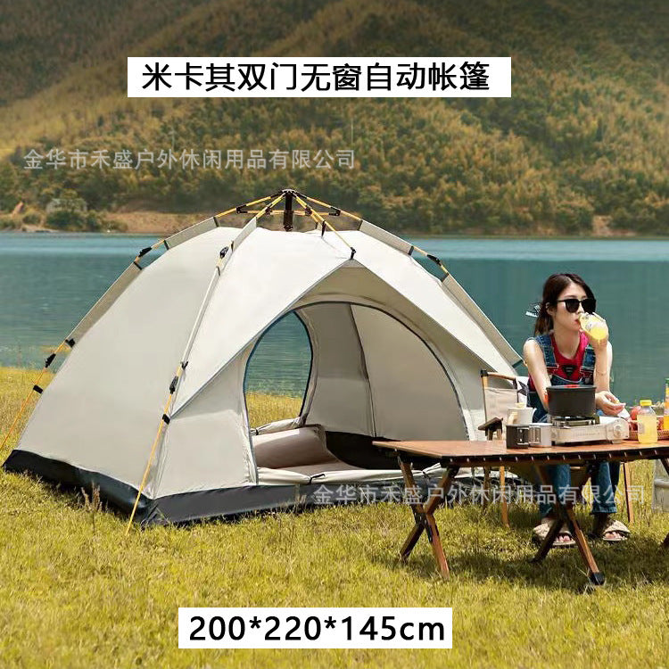 Tent Outdoor Portable Folding Automatic Camping Quick Open Sun Protection Thickened Rainproof Tent Full Set Wholesale