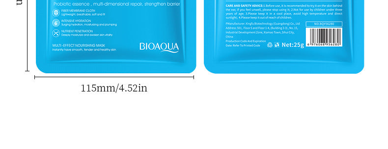 Mask BIOAOUA White Truffle Moisturizing Caviar Nourishing Resurrection Grass Hydrating  Wholesale