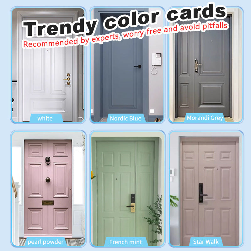 Anti-theft Iron Door Paint Metal Aluminum Alloy Iron Door and Window Renovation Color Change Rust-Proof Water-Based Paint Latex Paint
