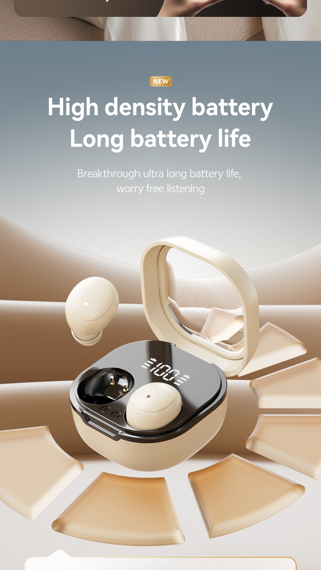New M125In-Ear Sleep Bluetooth Headset Mini Compact Comfortable Ear-Fitting High-Quality Wireless Bluetooth Headset