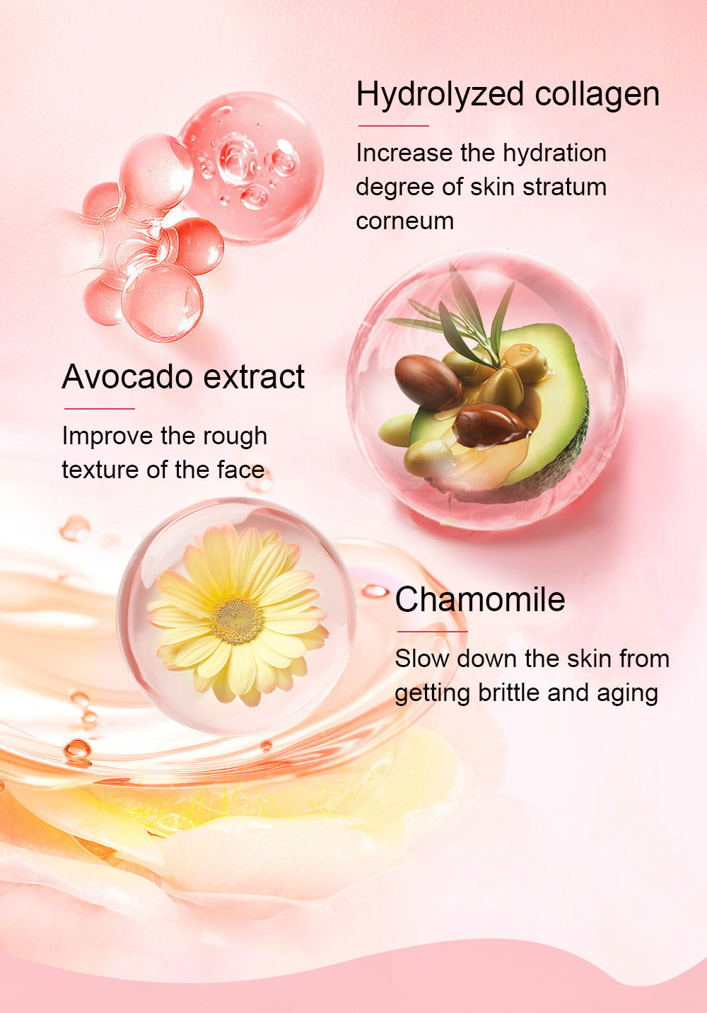 Specially designed Pink Collagen Particle Face Cream Firming Anti-Wrinkle Hydrating Moisturizing Jelly Face Cream logo