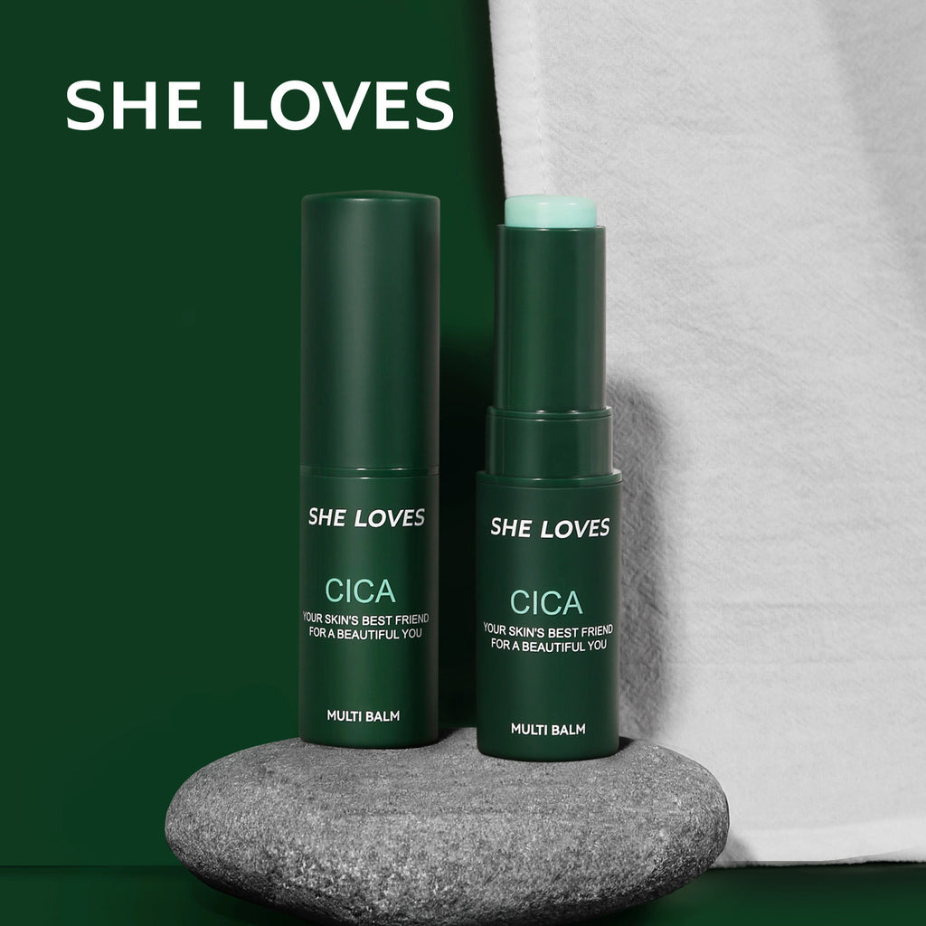 SHELOVES Centella Asiatica Essence Stick Soothing After-Sun Redness Sensitive Cooling Ice Hydrating No-Wash Essence Stick