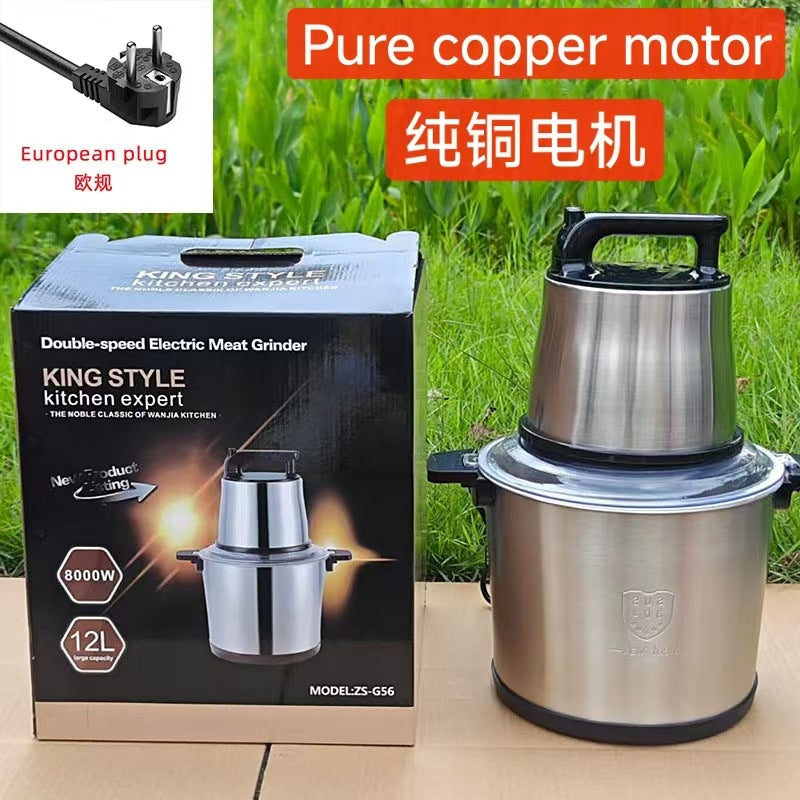 Fufumachine 6L Electric Meat Grinder Small Multi-Functional Meat Mincer Food Processor Blender Multi-Purpose