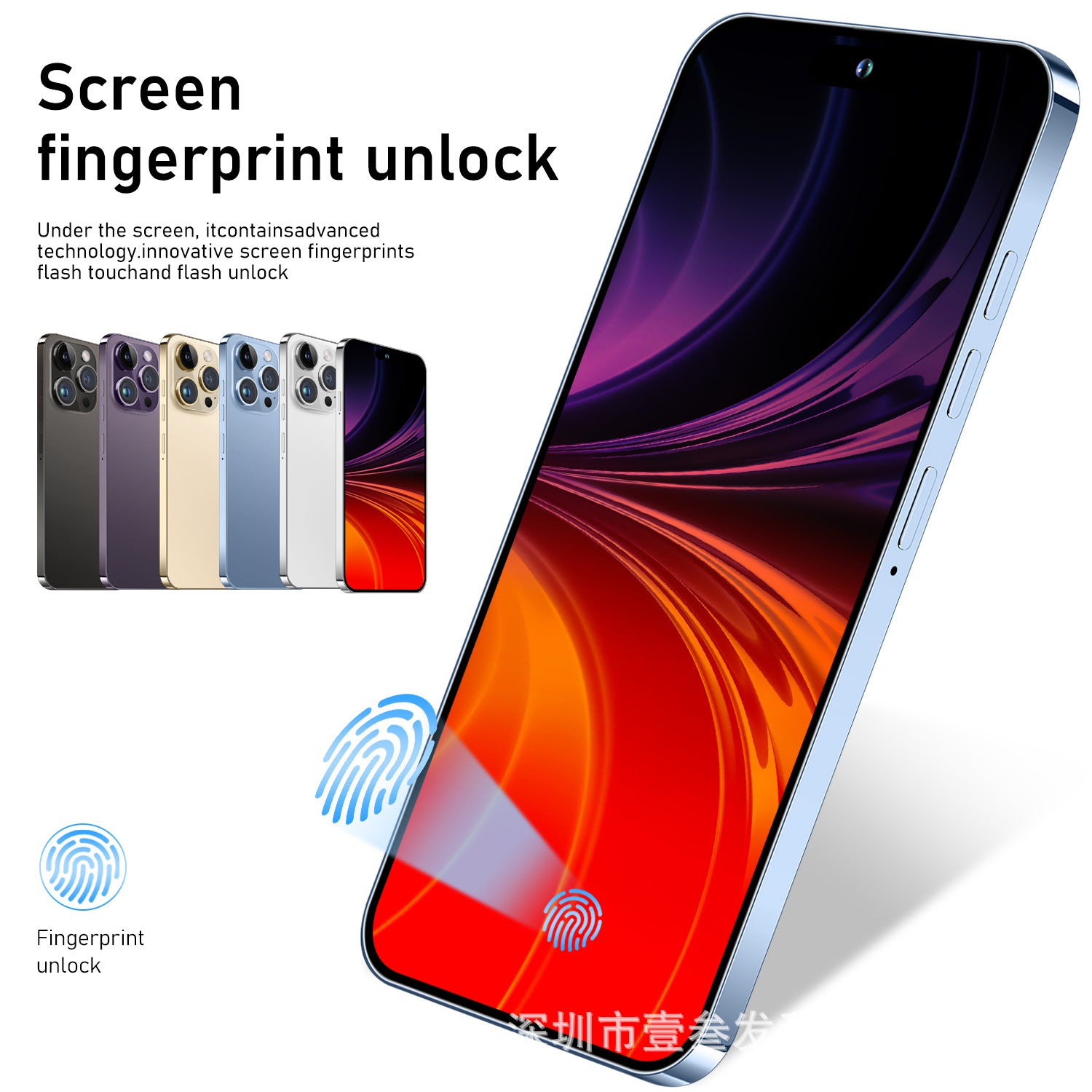 I15 ProMax Popular4+64G 6.5Inch Large Screen All-in-One Machine True4G Smart New Phone