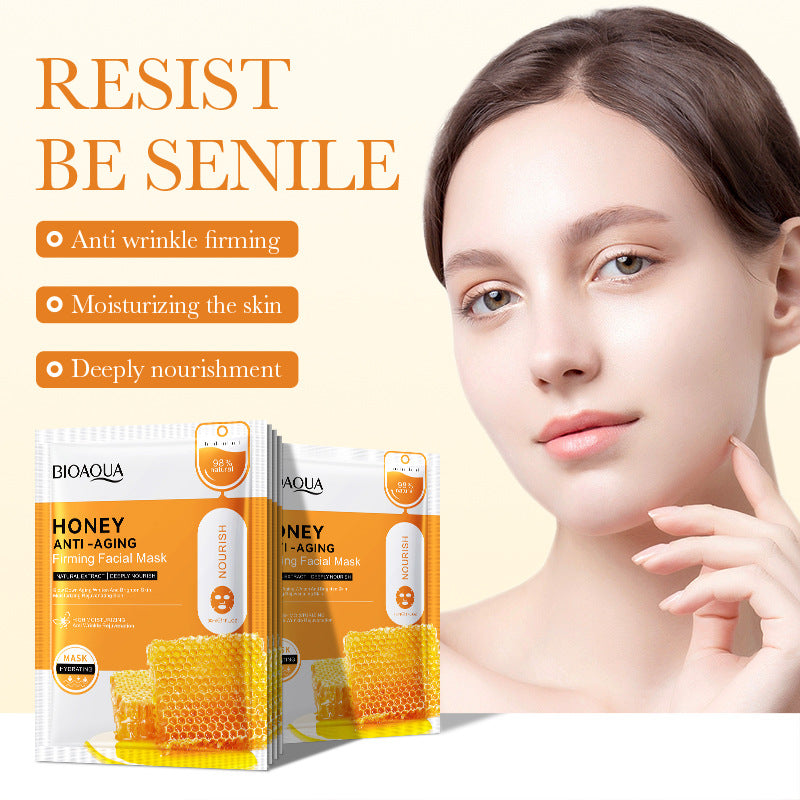 Mask30gBIOAOUA Honey Hydrating Pearl Moisturizing Rose Snail Moisturizing  Foreign Trade Wholesale