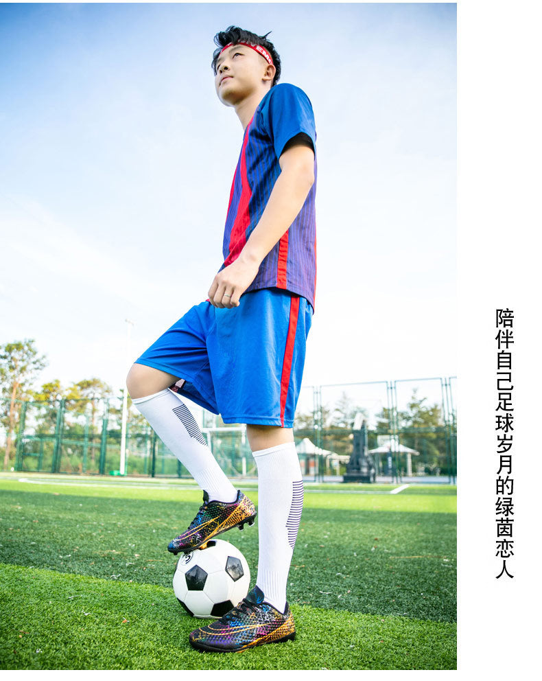 New professional football shoes for men and women AG Spike TF Broken Nail Youth Student Grassland Competition Training Shoes