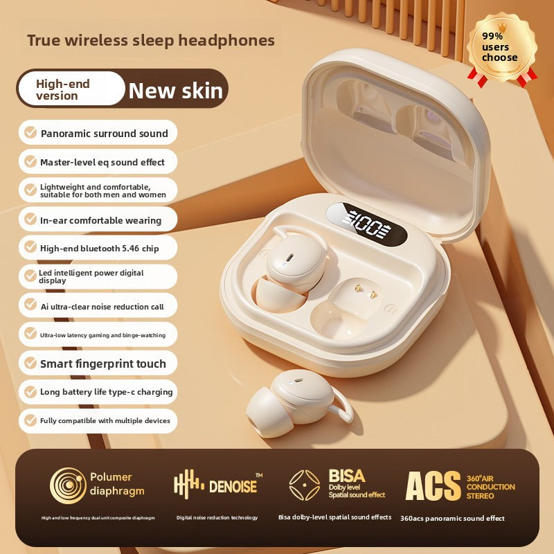 the Voice of Berlin M72Sleep Bluetooth Earbuds In-Ear Noise Cancelling Earplugs Non-Pressing Invisible Zero-Feel Bluetooth Earbuds