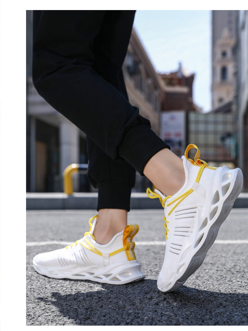 Summer Youth Coconut Shoes for Middle and High School Students, Breathable Mesh Blade Edge, Wear-resistant, Non-slip Sports Running Shoes, Casual Trendy Shoes