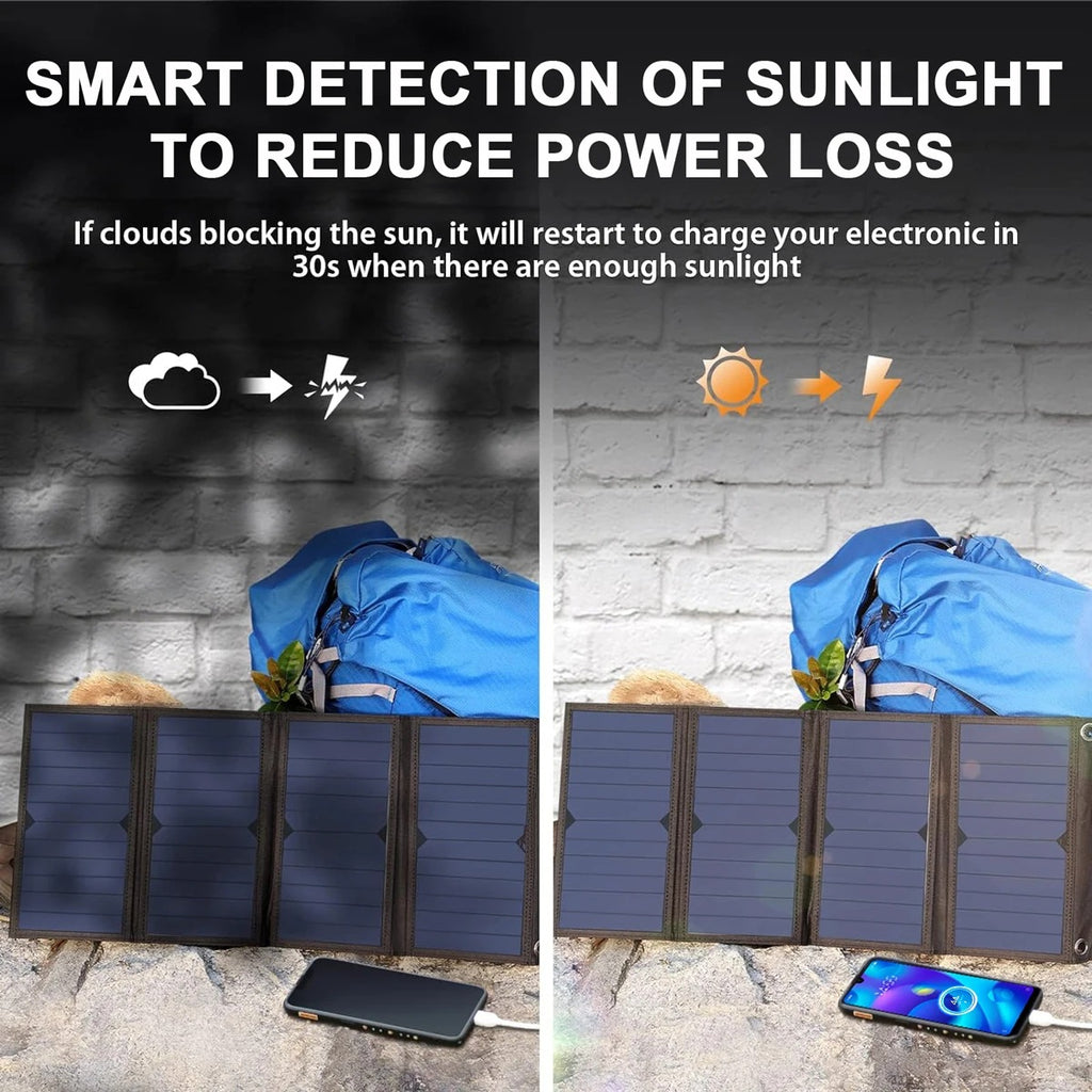 Portable Solar Panel 28W High Power High Quality Waterproof Foldable Outdoor Battery Charger