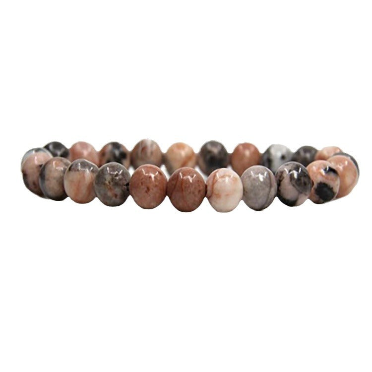 Tiger Eye Elastic Bracelet Adjustable Colorful Beaded Handmade Wrapped Bracelet Volcanic Double Row Woven Bracelet