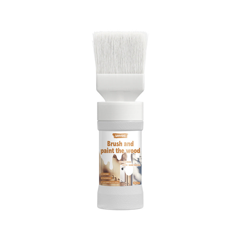 Hot Sale Odorless Water-Based Wood Paint with Brush for Furniture Renovation, Wood Door Color Change, Indoor and Outdoor Universal