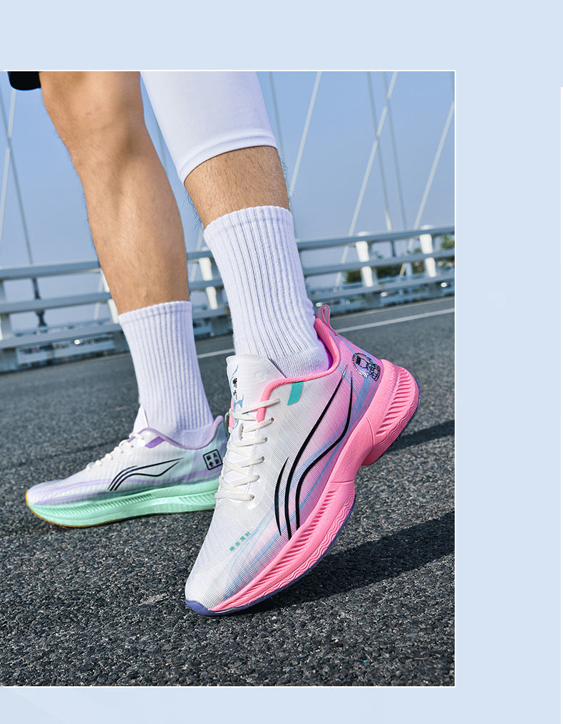 Autumn New Parent-Child Nezha Ao Bing Fashion Casual Sports Shoes Popcorn Carbon Plate Lightweight Comfortable Running Shoes
