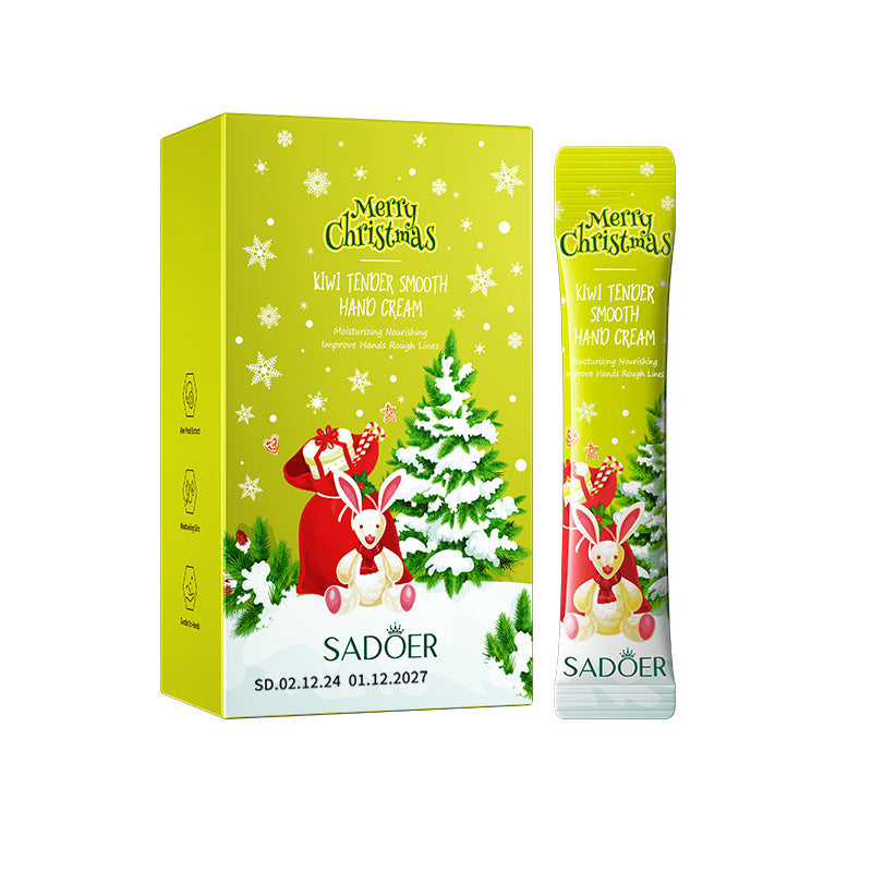 Christmas Kiwi Smooth Hand Cream SADOER Anti-chapped Moisturizing Hand Cream  Wholesale