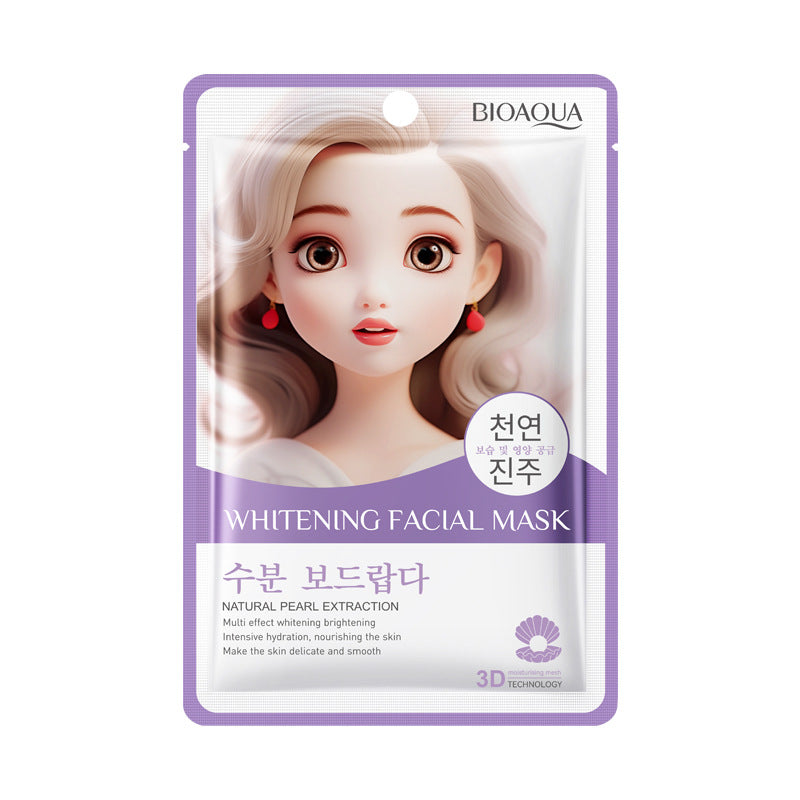 Snow Lotus Whitening Mask BIOAOUA Skin rejuvenation, hydration, oil control, moisturizing face mask cross-border wholesale