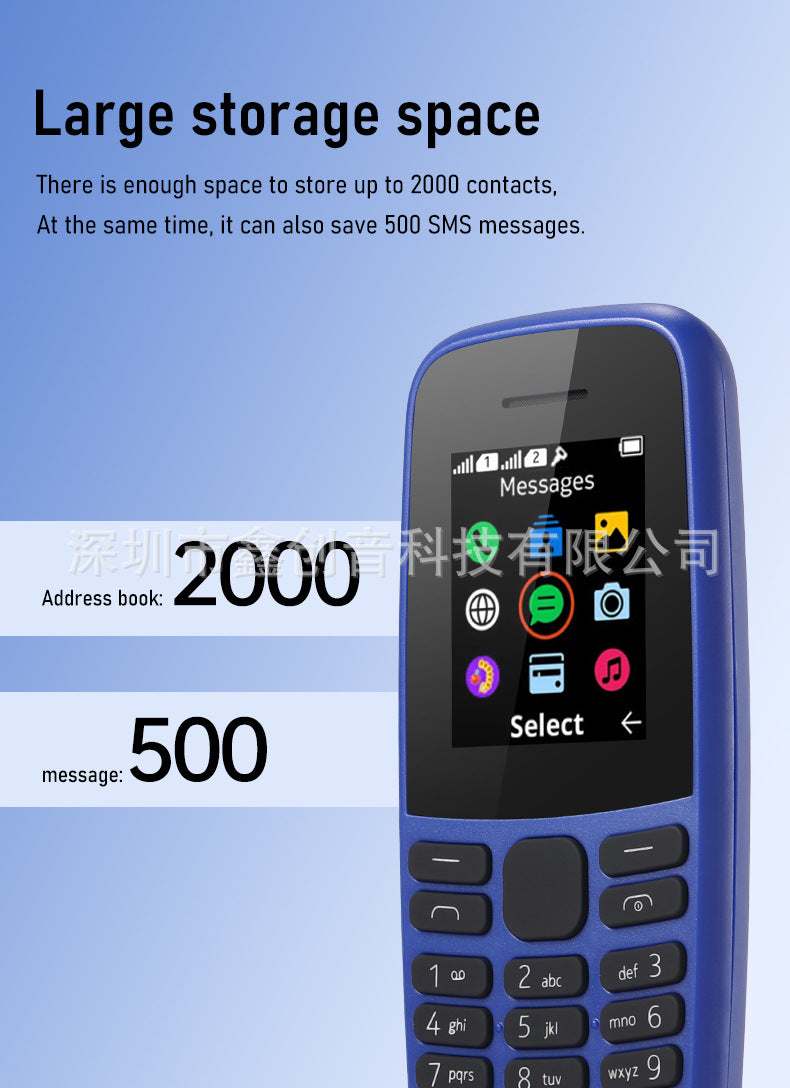105straight button phone  foreign trade mobile phone 2G Afri