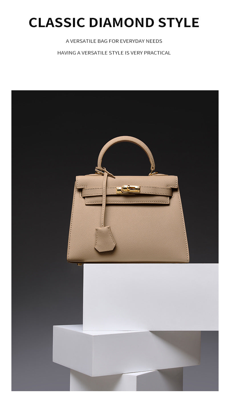 European and American Light Luxury Kelly Bag for Women, Niche Versatile Shoulder Fashion Women's Bag, Trendy Large Capacity Handbag and Crossbody Bag for Women