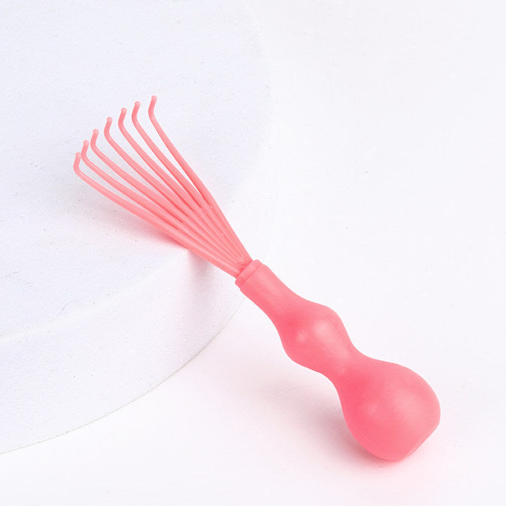 Large Curved Comb, Ribbed Hair Comb, Boar Bristle Curved Massage Comb, Nine-Row Comb, Styling Curling and Smoothing Comb, Cross-Border