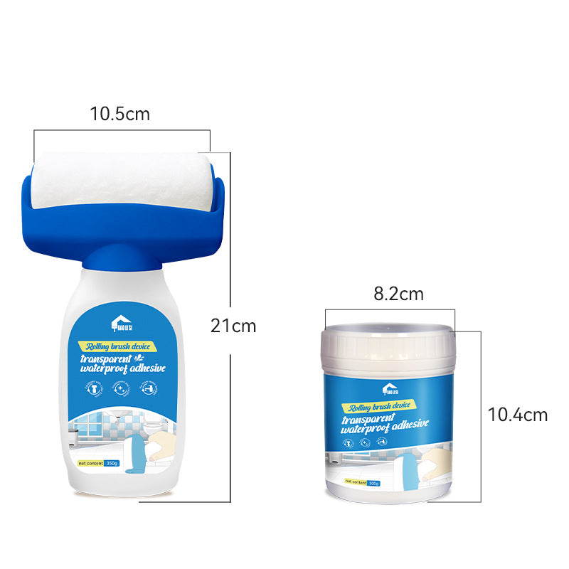 baolisi Roller Type Transparent Waterproof Glue Exterior Wall Roof Bathroom Leak Repair Glue Floor Tile Toilet Edge Leak Sealing