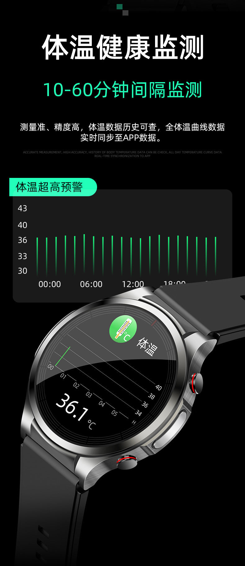 w11Smart watch ECG body temperature heart rate blood oxygen health monitor healthwear Call Circle