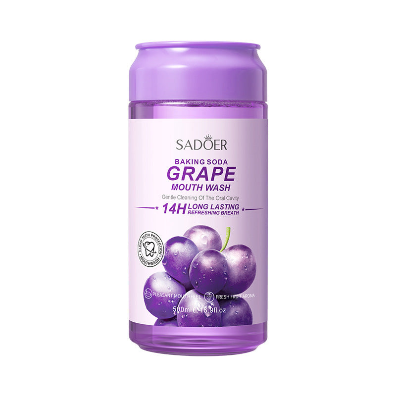 Fruit Mouthwash SADOER Fresh Orange Baking Soda Tooth Stain Remover Mouthwash Bottle Cross-Border Wholesale