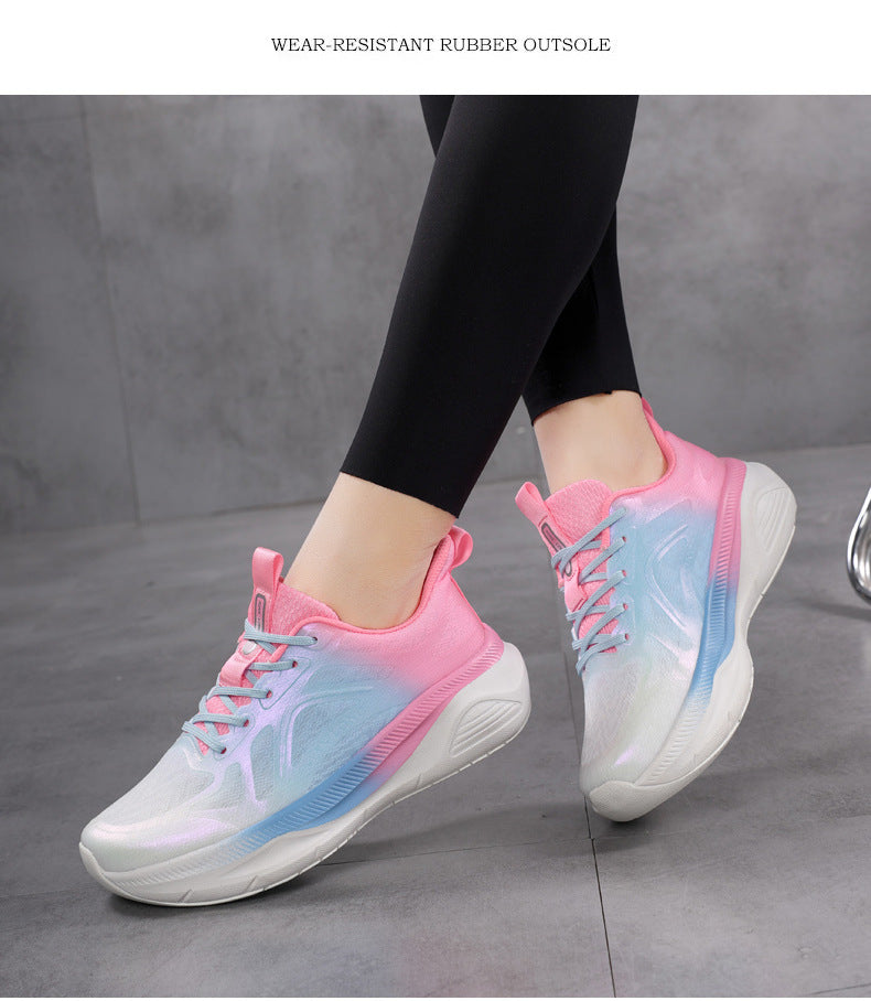 Professional Running Shoes for Men and Women, Spring and Summer New Soft Sole, Lightweight, Shock Absorption, Breathable, Jump Rope, Non-Slip, Marathon Walking Shoes