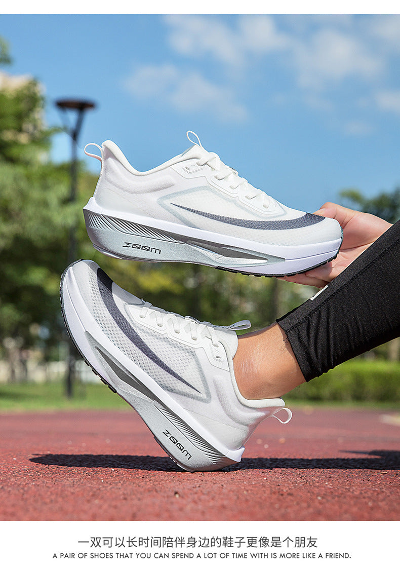 2025Plus Size Sports Shoes Racing Training Carbon Plate Sports Shoes Lightweight Men and Women Autumn Running Shoes