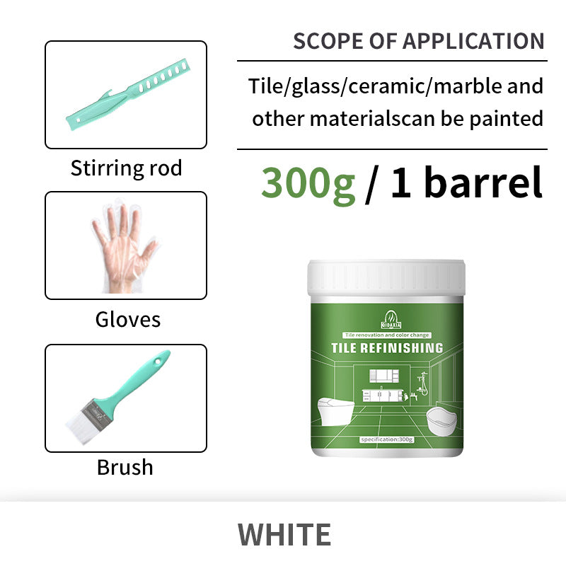 Xiyin Water-Based Tile Paint Bathroom Floor Tile Renovation Paint Special Paint Wear-Resistant Glass Color-Changing Paint Tile Paint