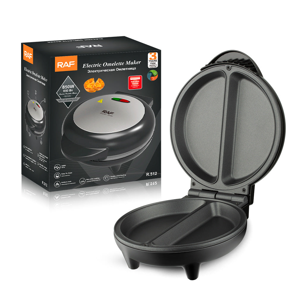RAF European Standard New Deepened Electric Griddle Breakfast Machine Sandwich Pizza Grill Machine Double-Sided Heating Crepe Maker